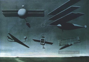 schwarze Flagge 1937 Surrealist Ölgemälde